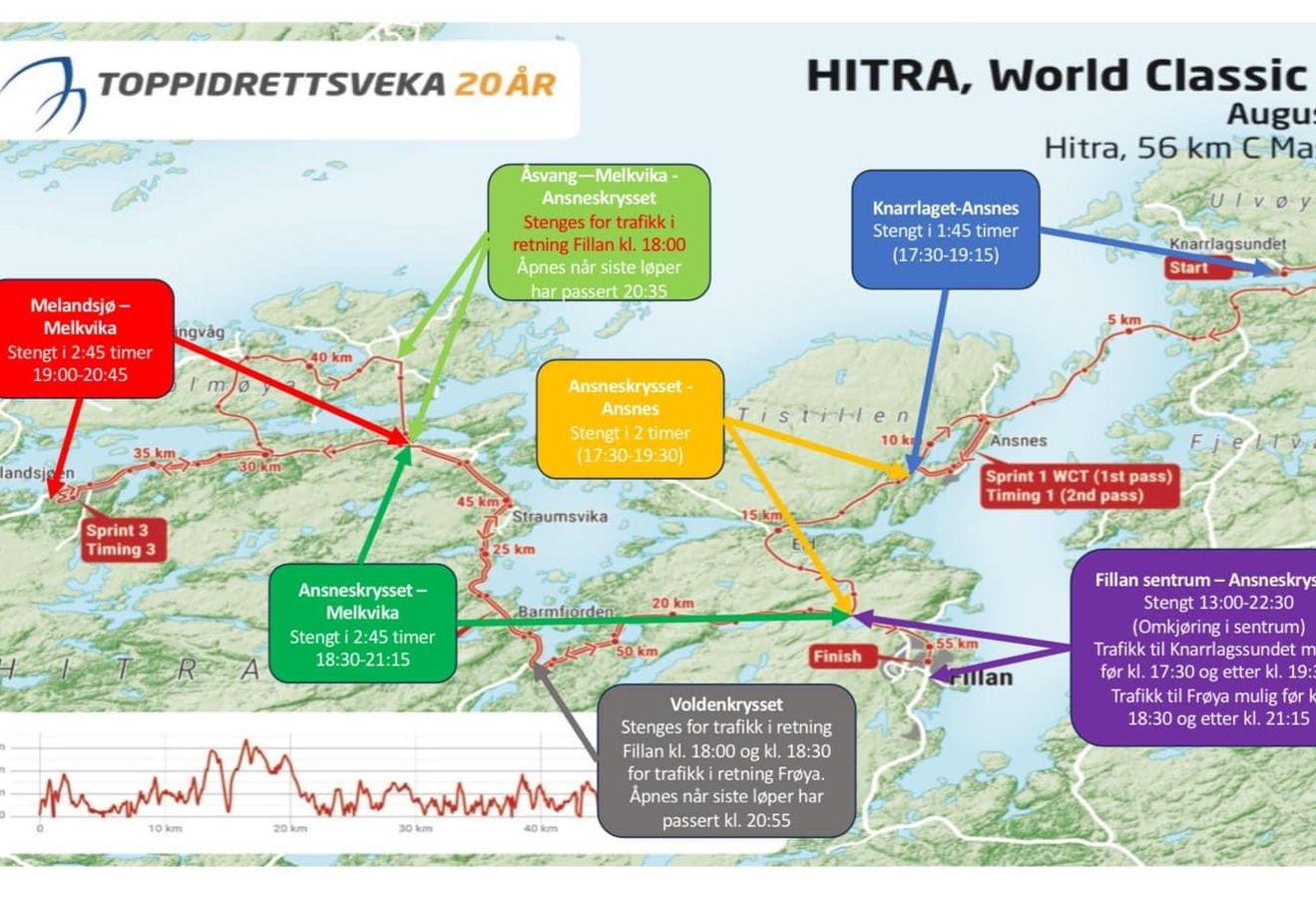 Kart over Hitra